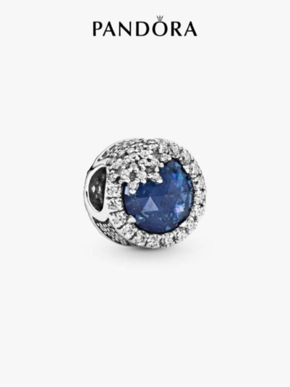 Pandora Blue Dazzling Snowflake Charm
